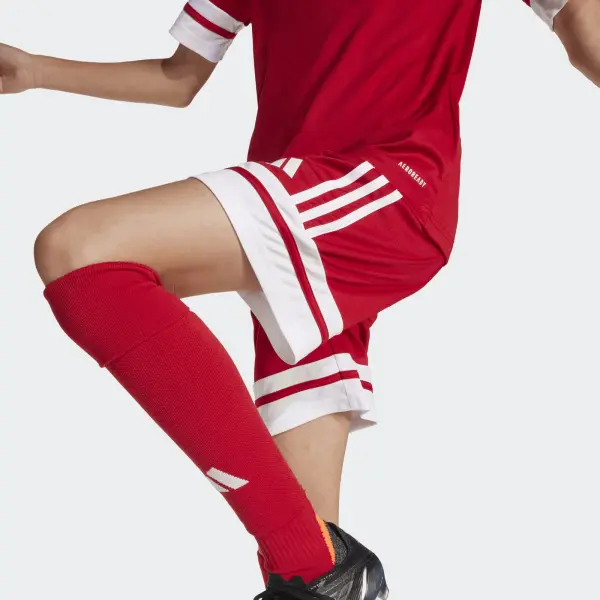 Шорти футбольні дитячі Adidas SQUADRA 25 SHORTS червоно-білі JJ2416