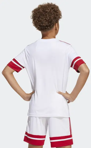 Футболка джерси детская Adidas SQUADRA 25 JERSEY бело-красная JJ0059