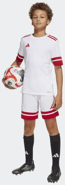 Футболка джерси детская Adidas SQUADRA 25 JERSEY бело-красная JJ0059