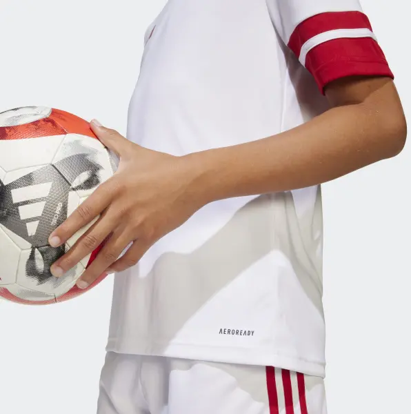 Футболка джерси детская Adidas SQUADRA 25 JERSEY бело-красная JJ0059