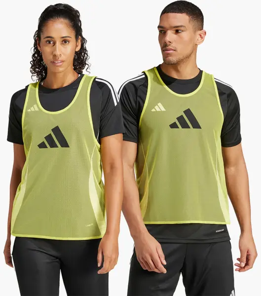 Манишка футбольная Adidas TRAINING 24 BIB желтая JF3244