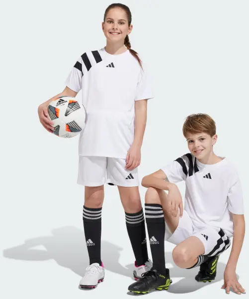 Футболка джерсі дитяча Adidas FORTORE 23 JERSEY біло-чорна IK5742