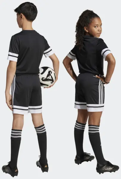 Шорти футбольні дитячі Adidas SQUADRA 25 SHORTS чорно-білі JJ2417