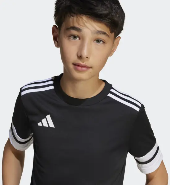 Футболка джерсі дитяча Adidas SQUADRA 25 JERSEY чорно-біла JJ0052