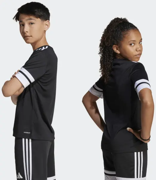 Футболка джерсі дитяча Adidas SQUADRA 25 JERSEY чорно-біла JJ0052