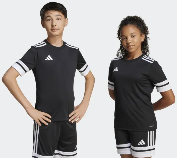 Футболка джерсі дитяча Adidas SQUADRA 25 JERSEY чорно-біла JJ0052
