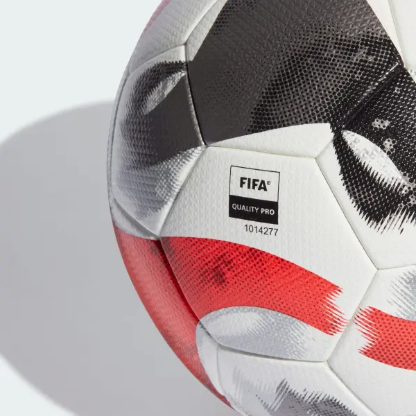 Футбольний м’яч Adidas TIRO PRO біло-чорно-сріблясто-червоний Розмір 5HT2428