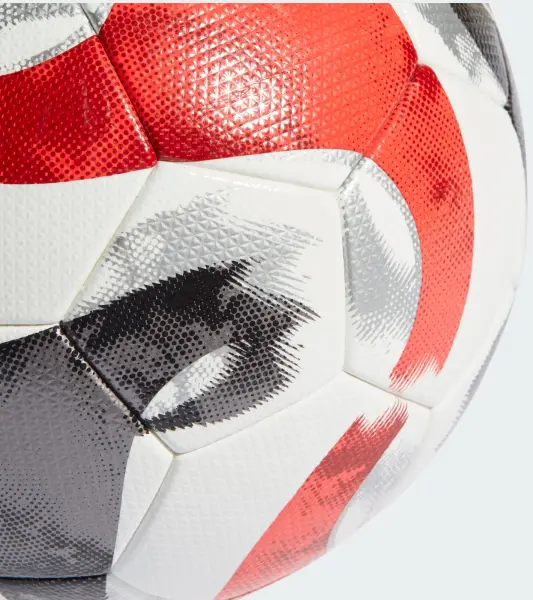 Футбольний м’яч Adidas TIRO PRO біло-чорно-сріблясто-червоний Розмір 5HT2428