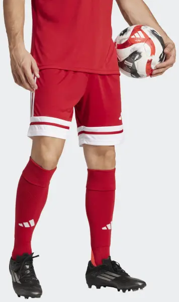 Шорти футбольні Adidas SQUADRA 25 SHORTS червоно-білі JE7745