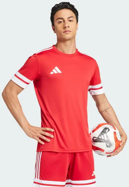 Футболка джерсі Adidas SQUADRA 25 JERSEY червоно-біла JE2601
