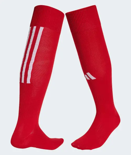 Гетры футбольные Adidas SANTOS 25 SOCKS красно-белые JJ3611
