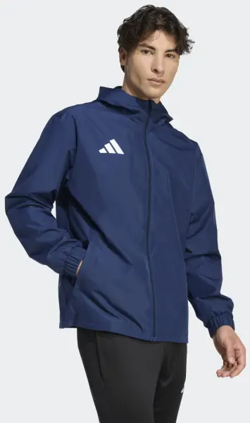 Ветровка Adidas ENTRADA 26 ALL WEATHER JACKET темно-сине-белая JZ9102
