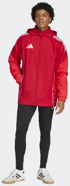 Ветровка Adidas TIRO 25 COMPETITION ALL WEATHER JACKET красно-бордовая JI6503