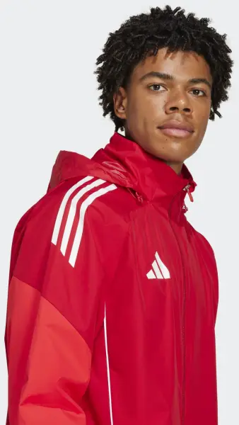 Ветровка Adidas TIRO 25 COMPETITION ALL WEATHER JACKET красно-бордовая JI6503