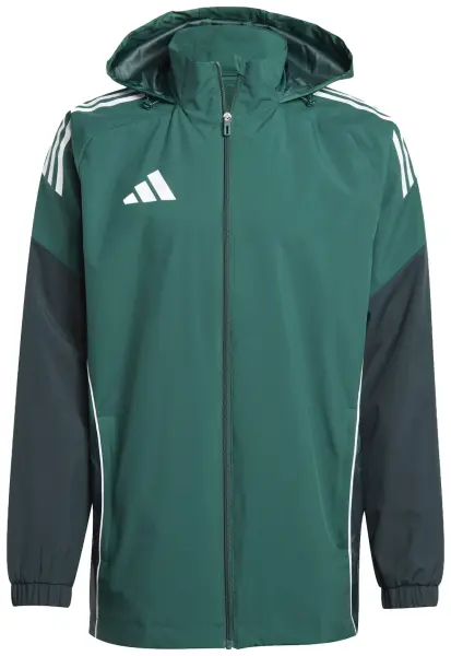 Ветровка Adidas TIRO 25 COMPETITION ALL WEATHER JACKET темно-зелено-зеленая JI8936