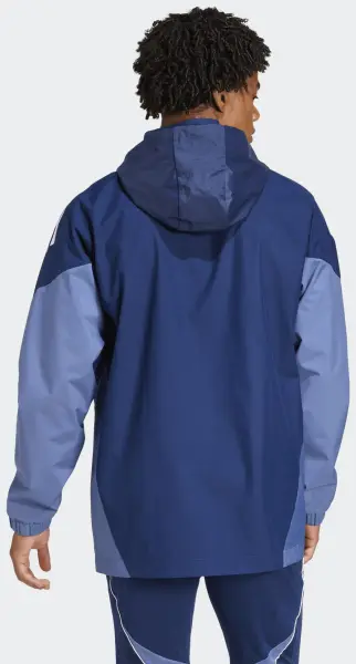 Ветровка Adidas TIRO 25 COMPETITION ALL WEATHER JACKET темно-сине-голубая JI6543