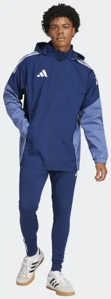 Ветровка Adidas TIRO 25 COMPETITION ALL WEATHER JACKET темно-сине-голубая JI6543