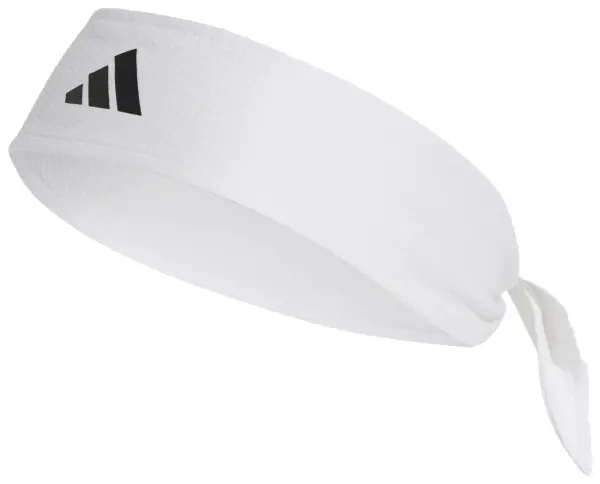 Повязка на голову Adidas TENNIS CLIMACOOL TIEBAND бело-черная JN6089