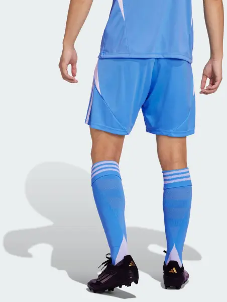 Шорты футбольные Adidas TIRO 24 SHORTS голубые JI6093