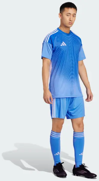 Шорты футбольные Adidas TIRO 24 SHORTS голубые JI6093