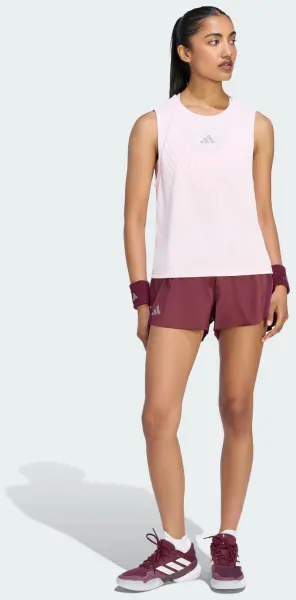 Майка тенісна жіноча Adidas TENNIS CLIMACOOL+ 3D TANK PRO рожева KV7702