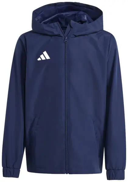 Ветровка детская Adidas ENTRADA 26 ALL WEATHER JACKET темно-сине-белая JZ9103