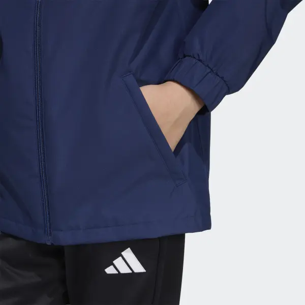 Ветровка детская Adidas ENTRADA 26 ALL WEATHER JACKET темно-сине-белая JZ9103