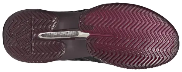 Кросівки тенісні Adidas BARRICADE 14 чорно-бордові KK4411