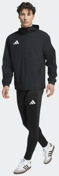Вітрівка Adidas ENTRADA 26 ALL WEATHER JACKET чорно-біла JZ9101