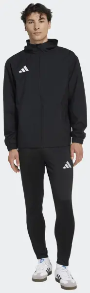 Вітрівка Adidas ENTRADA 26 ALL WEATHER JACKET чорно-біла JZ9101