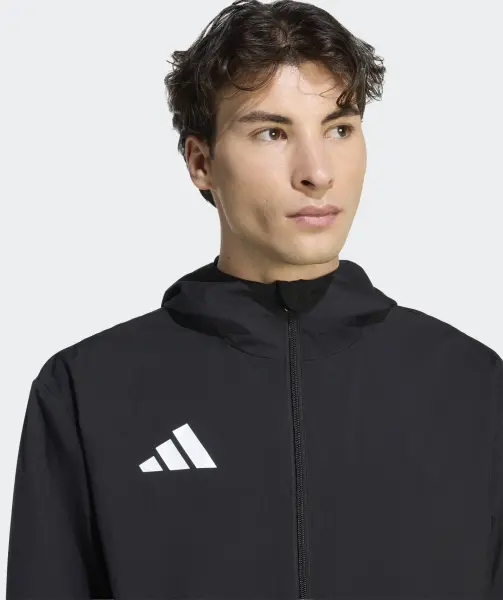 Вітрівка Adidas ENTRADA 26 ALL WEATHER JACKET чорно-біла JZ9101