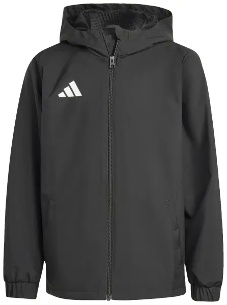 Ветровка детская Adidas ENTRADA 26 ALL WEATHER JACKET черно-белая JZ9104