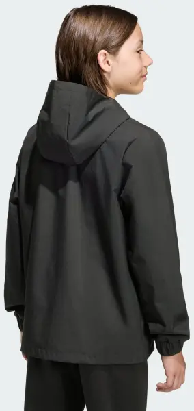 Ветровка детская Adidas ENTRADA 26 ALL WEATHER JACKET черно-белая JZ9104