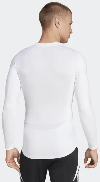 Компресійна футболка з довгим рукавом Adidas TECHFIT LONG SLEEVE TEE біла JP2920
