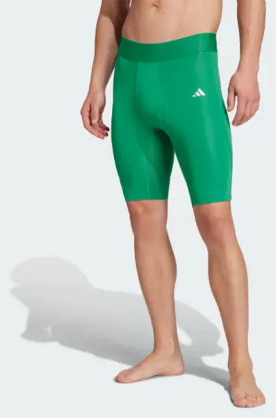 Компрессионные шорты Adidas TECHFIT SHORT TIGHTS зеленые JL8288