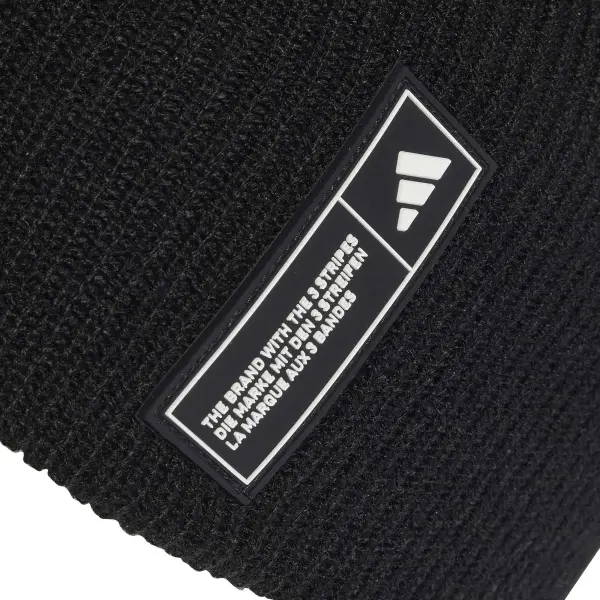 Шапка Adidas ESSENTIALS LABEL BEANIE черно-белая KG9583