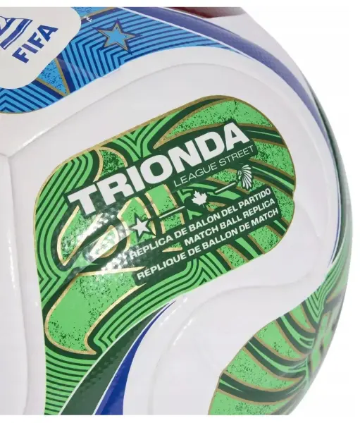 Футбольний м'яч дитячий Adidas TRIONDA LEAGUE J350 біло-червоний Розмір 4 JD8167