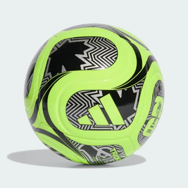 Мяч футбольный детский Adidas FIFA WORLD CUP 26 TRIONDA CLUB салатово-черный Размер 4 JD8052