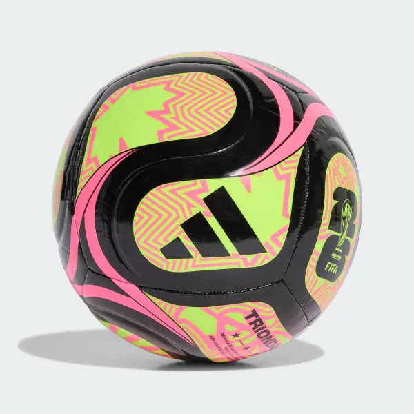 М’яч футбольний Adidas FIFA WORLD CUP 26 TRIONDA CLUB чорно-рожевий Розмір 5 JD8053