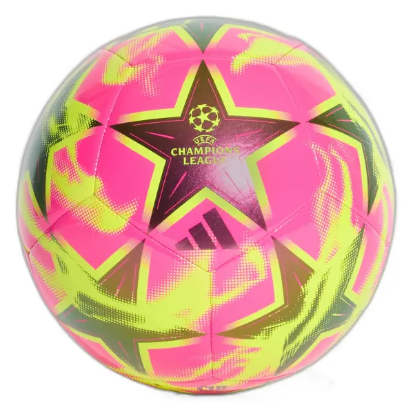 Мяч футбольный Adidas UEFA CHAMPIONS LEAGUE 26/27 CLUB розово-желтый Размер 5 KE9760