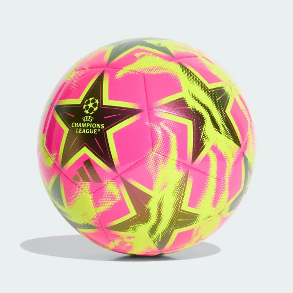 Мяч футбольный Adidas UEFA CHAMPIONS LEAGUE 26/27 CLUB розово-желтый Размер 5 KE9760