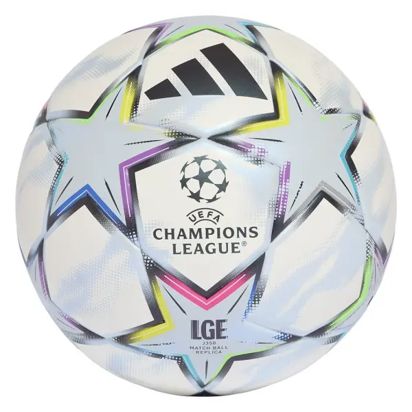 М’яч футбольний дитячий Adidas UEFA CHAMPIONS LEAGUE 26/27 LEAGUE J350 біло-чорний Розмір 4 KE9768