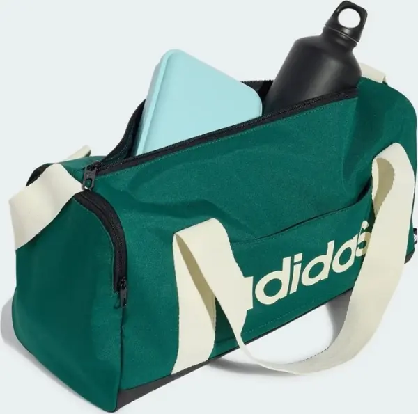 Сумка спортивная Adidas LINEAR DUFFEL EXTRA SMALL 12,5 л темно-зелено-бежевая KS2073