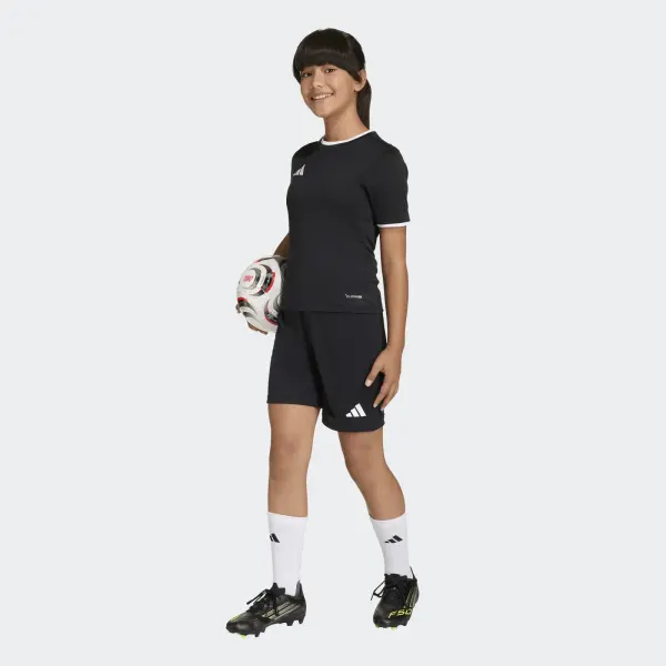 Шорты детские Adidas ENTRADA 26 SHORTS черно-белые JZ6531