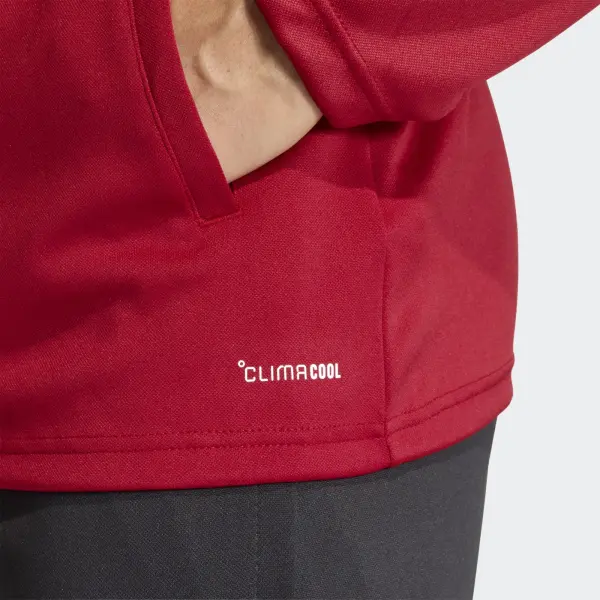 Олимпийка (мастерка) Adidas ENTRADA 26 TRACK JACKET красно-белая JZ6586