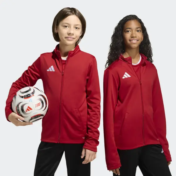 Олімпійка (майстерка) дитяча Adidas ENTRADA 26 TRACK JACKET червоно-біла JZ6612