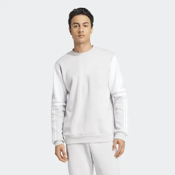 Світшот Adidas SQUADRA 25 SWEAT CREW світло-сіро-білий JD2960