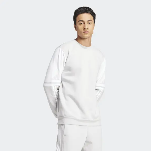 Світшот Adidas SQUADRA 25 SWEAT CREW світло-сіро-білий JD2960