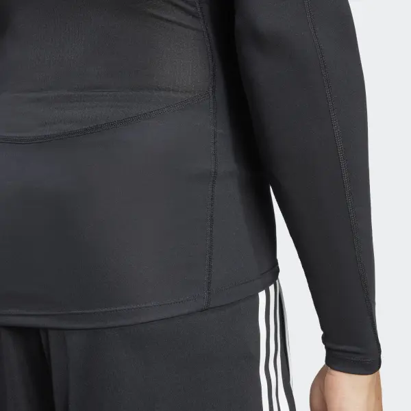 Компресійна футболка з довгим рукавом Adidas TECHFIT чорна JP2944