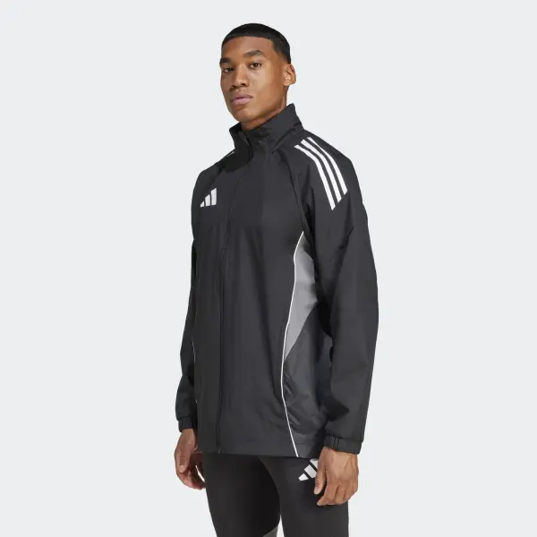 Ветровка Adidas TIRO 25 COMPETITION ALL WEATHER черно-серая IW0427